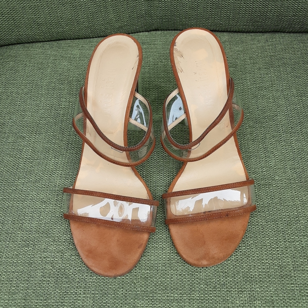 Ritch Erani NYFC clear block heel slide sandal. - Picture 4 of 11